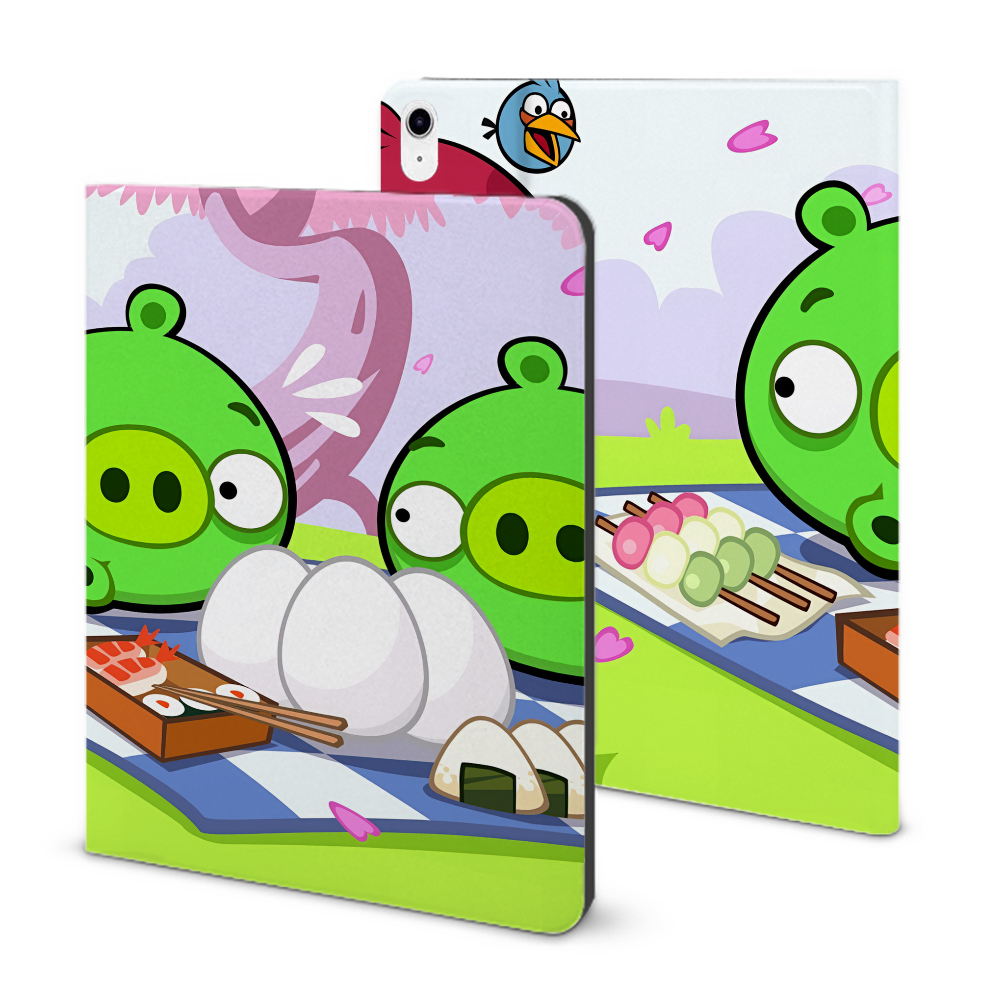 （画像用） Angry Birds アングリーバード IPad ケース ブック型 PUレザー TPU 耐衝撃 軽量 薄型 ペン収納なし 全面保護 IPad 各モデル対応